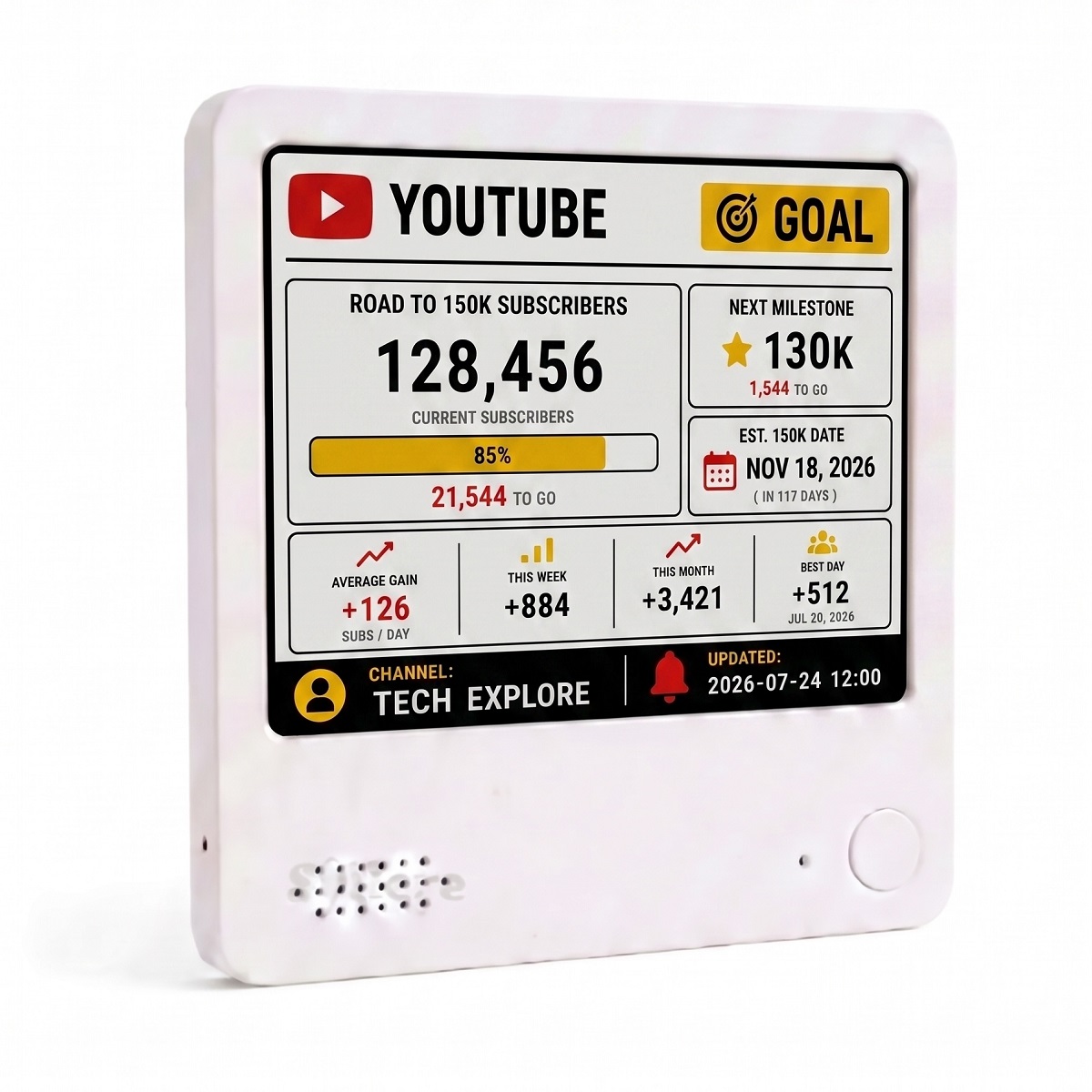 Subscriber Goal Youtube, YouTube Likes Goal Widget, Live subscriber counter, Content Creator Gift detail image 3