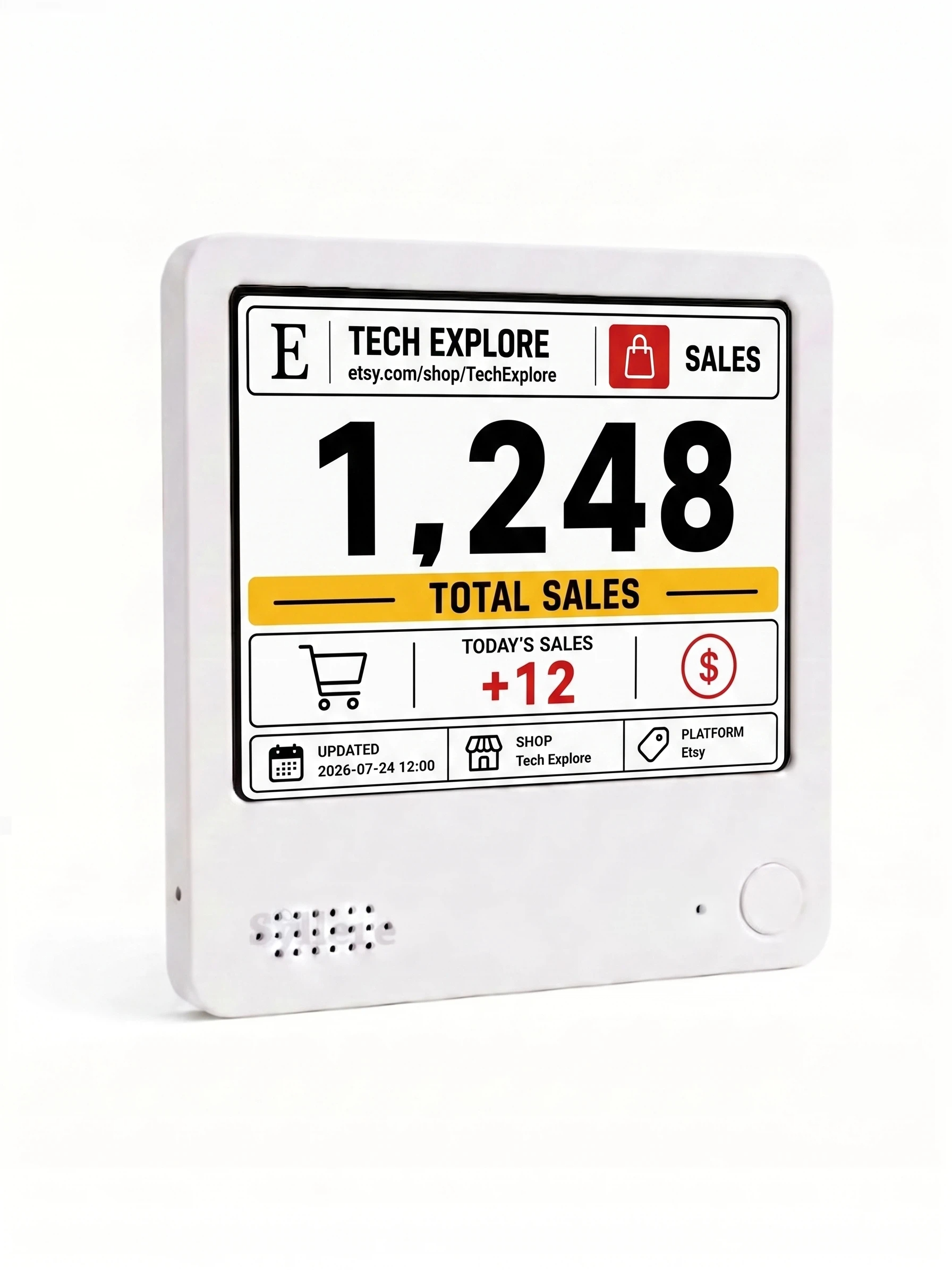 Real-Time Etsy Sales Tracker, Live Sales Tracker, Etsy Shop Sales Counter, Multi-Platform Connectivity, Shop owners gifts