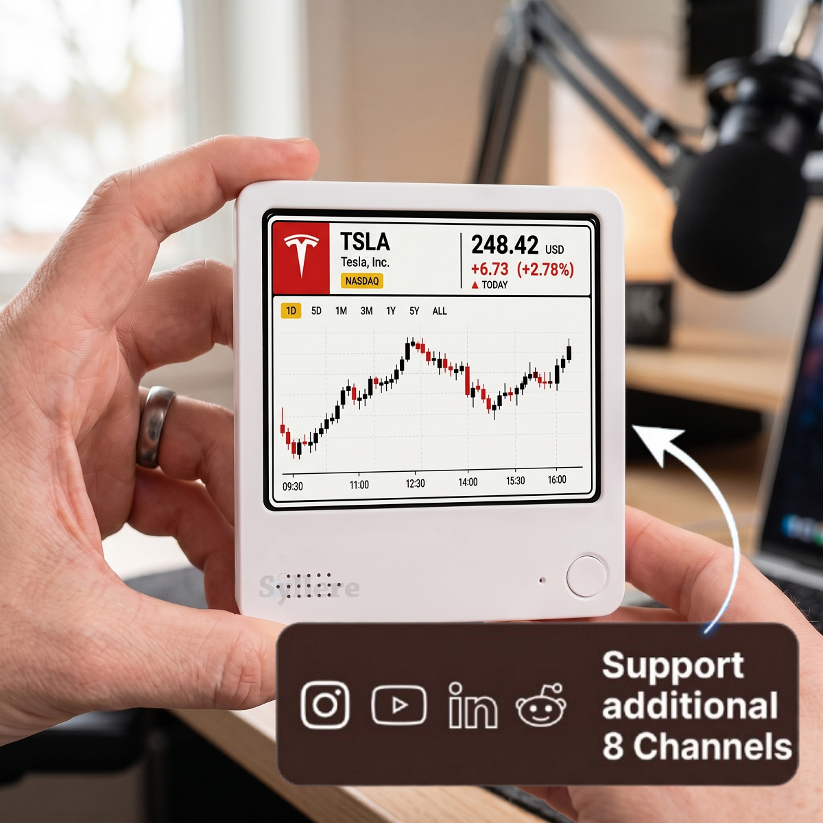Live crypto stock price ticker, Custom finance tracker, Stock market tracker, Stock price monitor, Multi-Platform Connectivity
