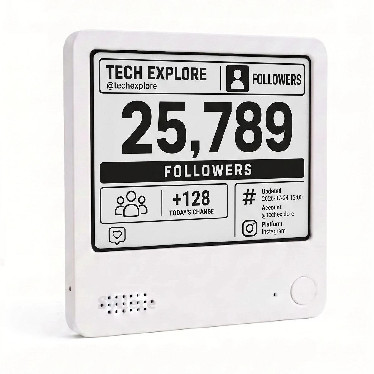 Instagram Follower Counter, Social Media Counter, Multi-Platform Connectivity, Productivity tracker, Gift for Content Creators detail image 6
