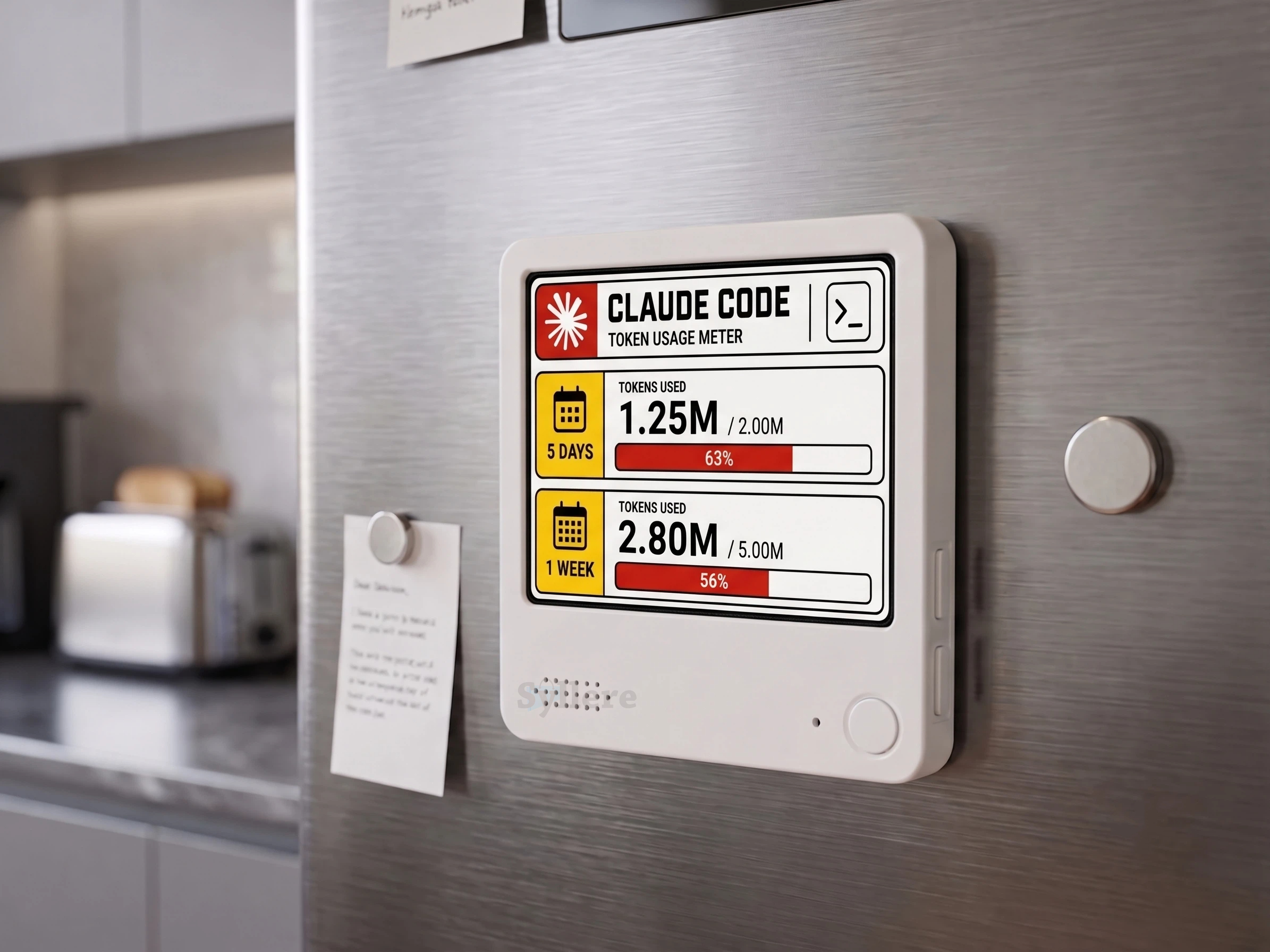 Claude Code Token Monitor, Claude usage tracker, Multi-Platform Connectivity, Wifi desk meter for ai coding, Developer gift ideas detail image 5