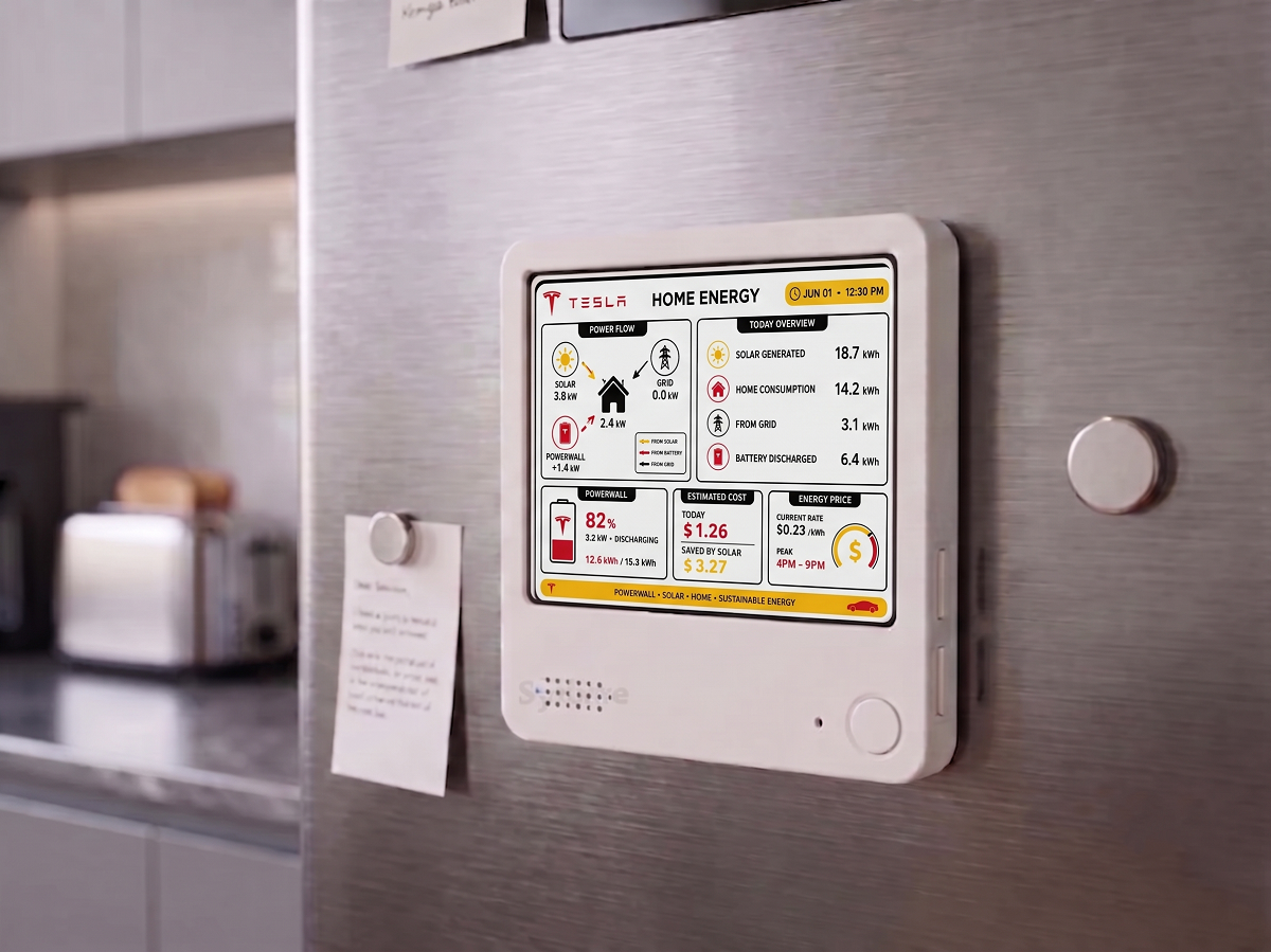 Everview -Tesla Powerwall, Real-time Data Monitor, Home Energy Monitor, Solar Energy tracker, Multi-Platform Connectivity, Gift for Men Tech detail image 2