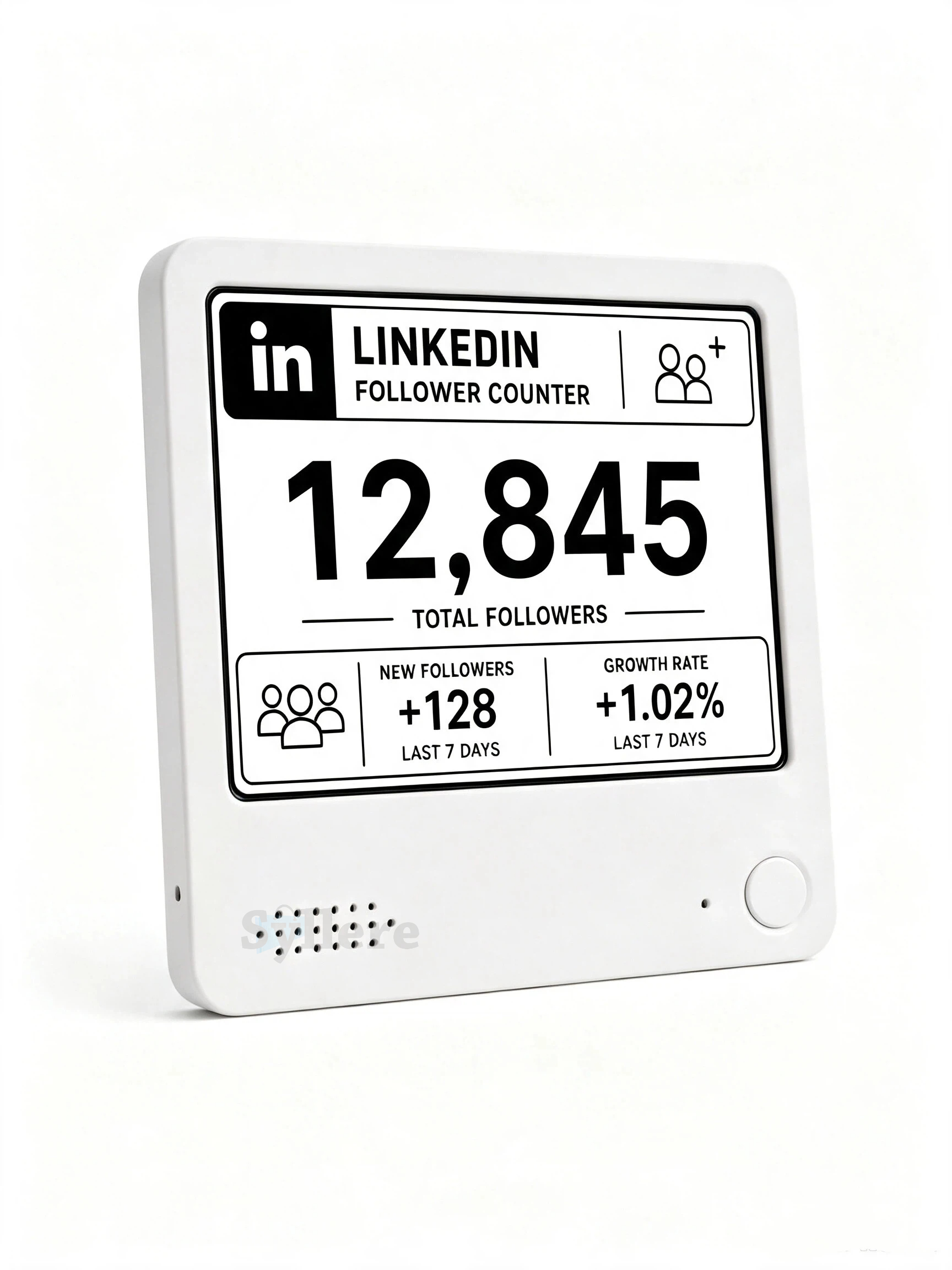 LinkedIn follower counter, Real-Time Follower Display, Multi-Platform Connectivity, Creator desk decor, Business owner gift detail image 4