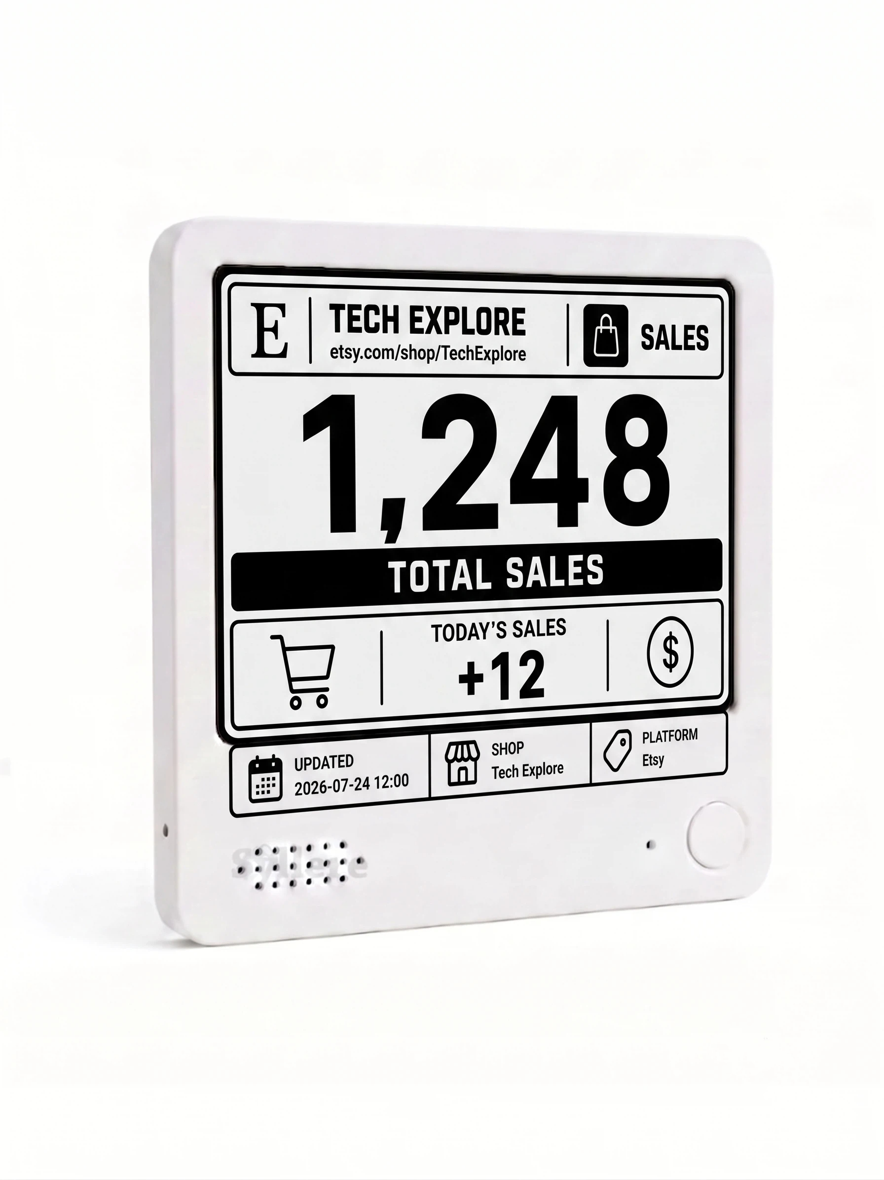 Real-Time Etsy Sales Tracker, Live Sales Tracker, Etsy Shop Sales Counter, Multi-Platform Connectivity, Shop owners gifts detail image 3