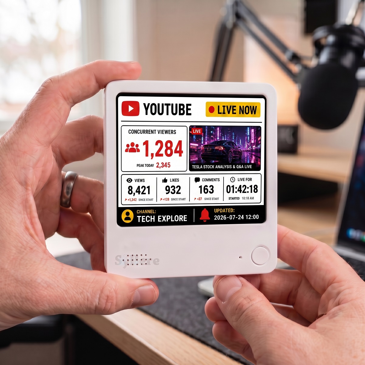 YouTube Live Stats Tracker – Real-Time Subscribers, YouTube Channel Subscribers Counter, Gift for gamer, Live stream tracker detail image 6