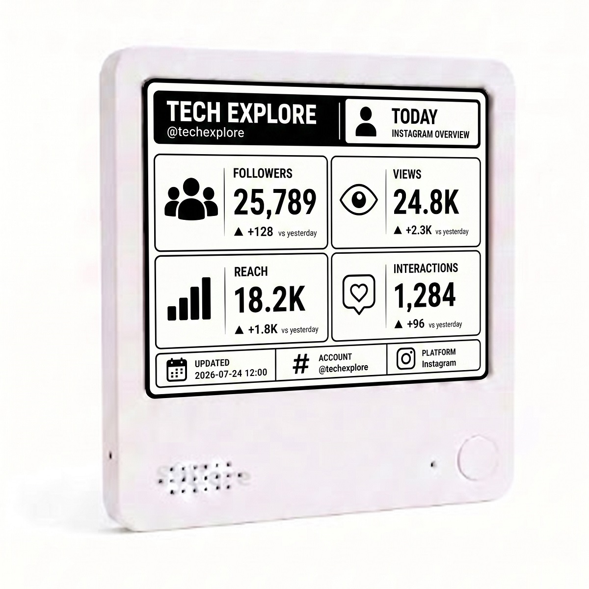 Instagram follower counter, Daily growth tracker, Ins Analytics Dashboard, Real-Time Daily Social Media Dashboard for Creators detail image 4