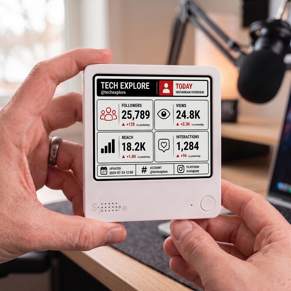 Instagram follower counter, Daily growth tracker, Ins Analytics Dashboard, Real-Time Daily Social Media Dashboard for Creators detail image 8