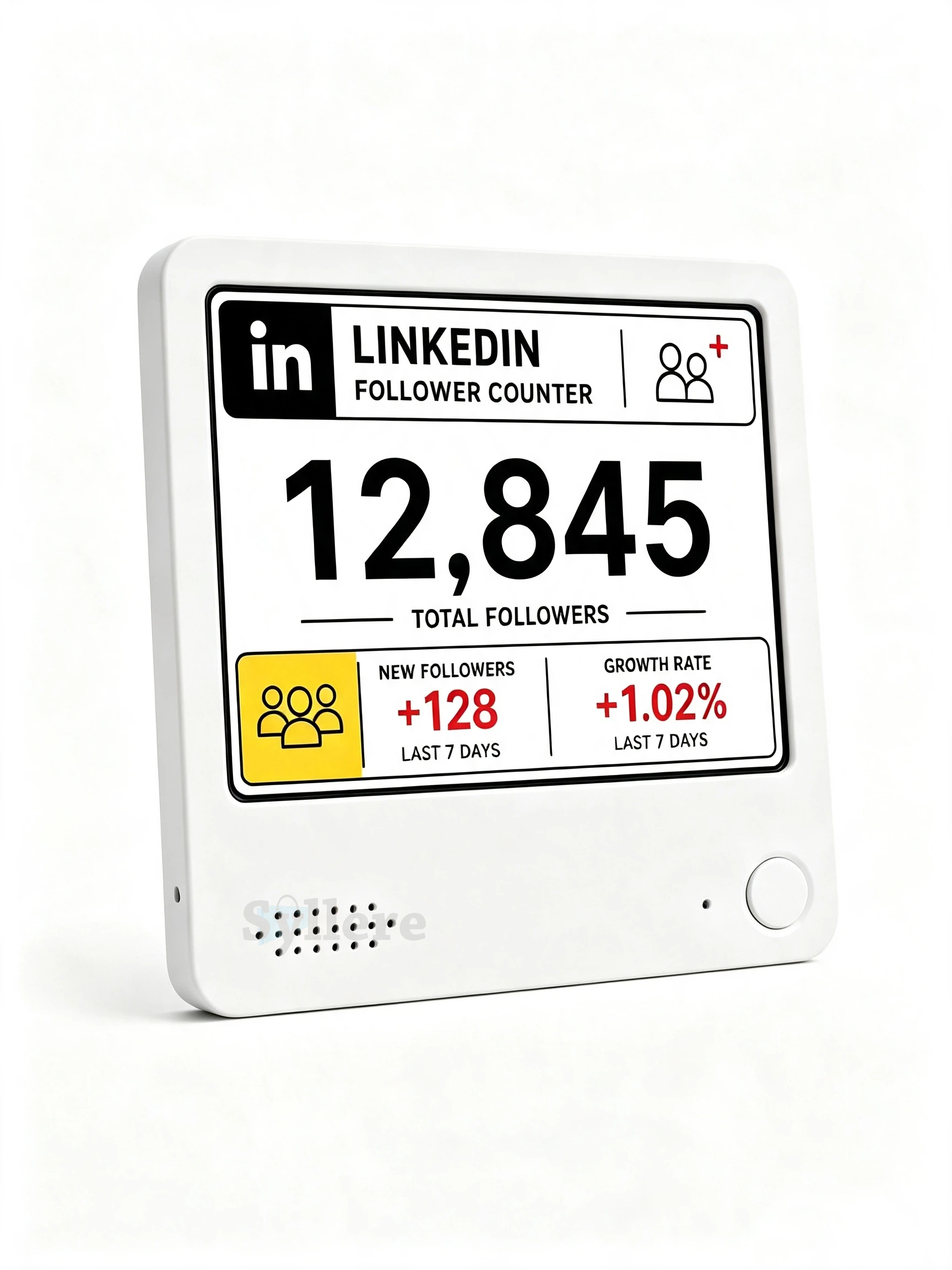 LinkedIn follower counter, Real-Time Follower Display, Multi-Platform Connectivity, Creator desk decor, Business owner gift detail image 3