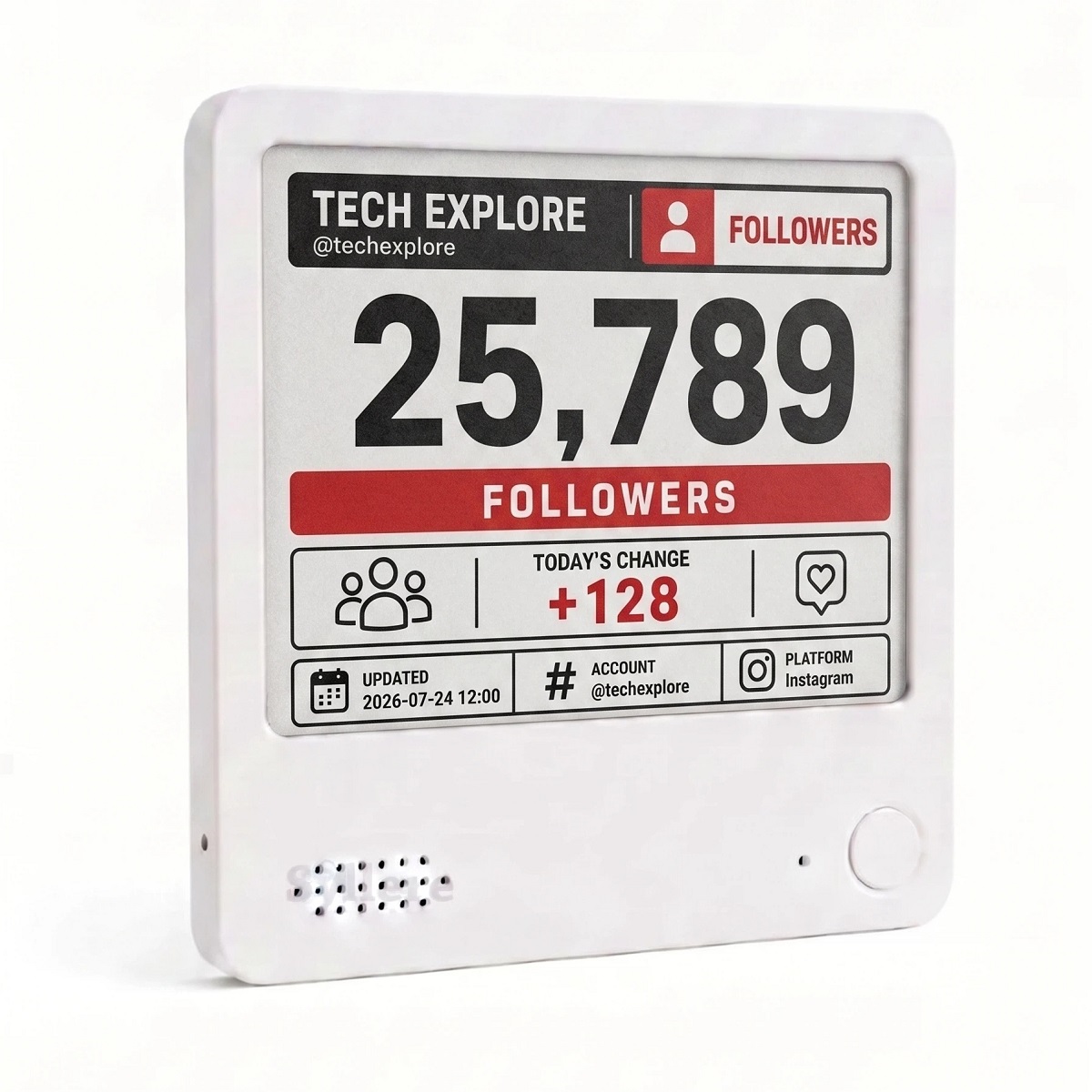 Instagram Follower Counter, Social Media Counter, Multi-Platform Connectivity, Productivity tracker, Gift for Content Creators detail image 5