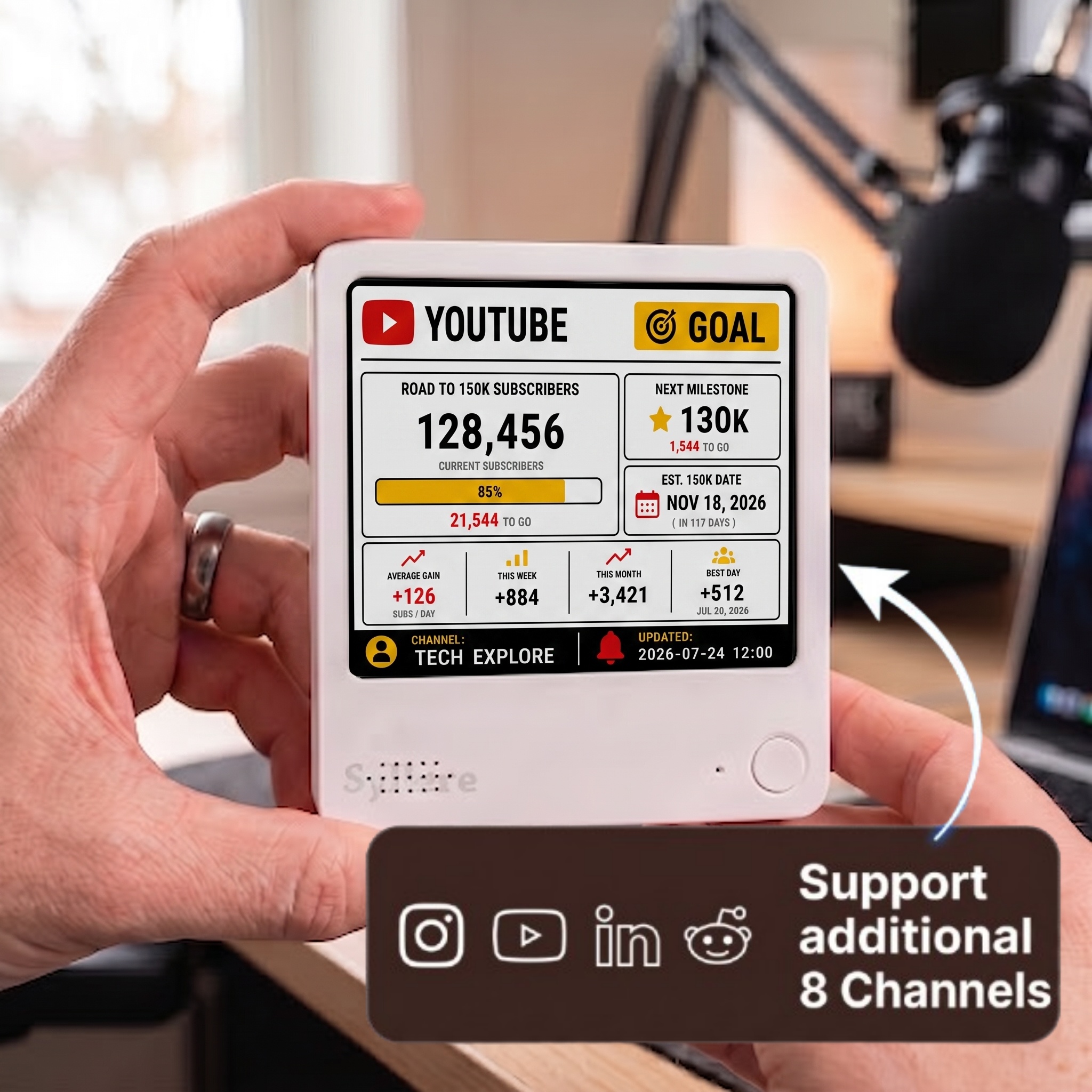 Subscriber Goal Youtube, YouTube Likes Goal Widget, Live subscriber counter, Content Creator Gift
